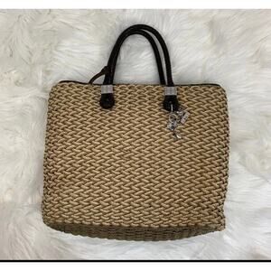 Brighton Rita Tri-Color Straw Tote